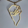 Collar La Palma argolla canaria símbolo 8 espirales gold-tone pendant necklace with spiral design on chain