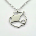 Collar Gran Canaria con Mantarraya Plateado — cerca