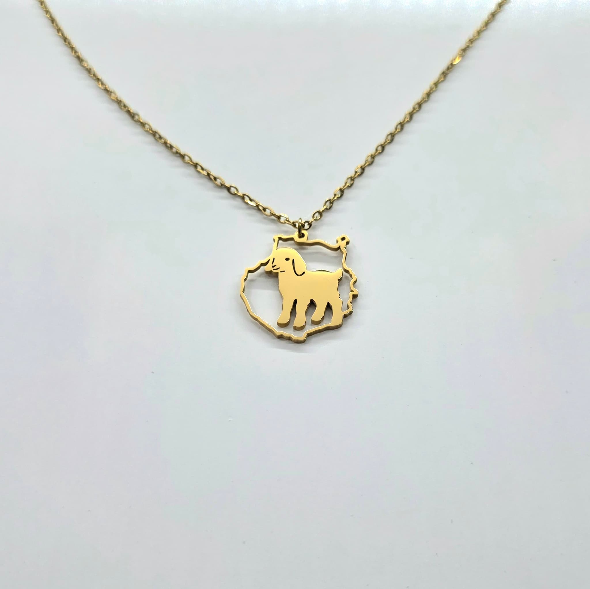 Collar Isla Gran Canaria con Baifo de Quevedo Dorado