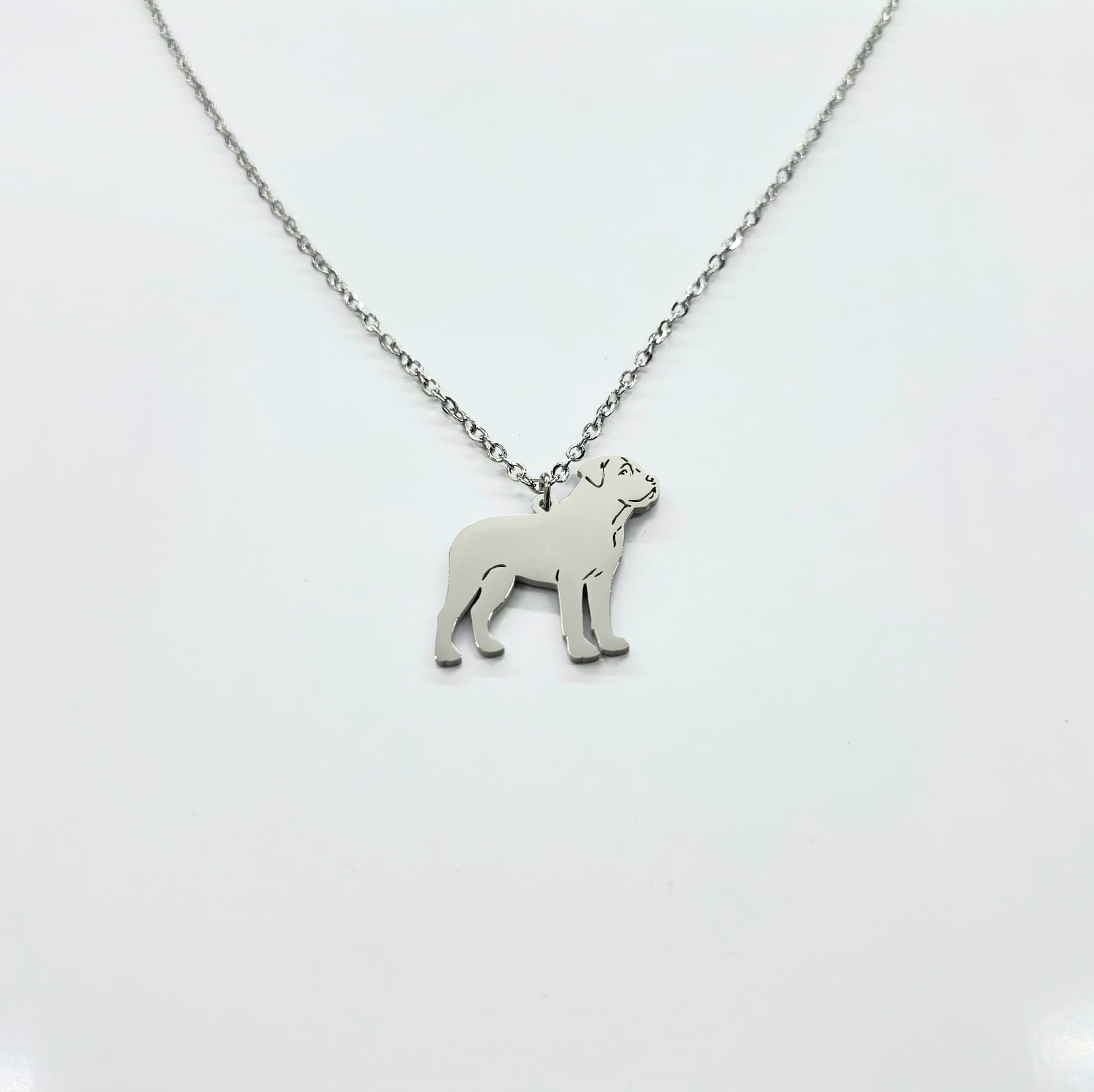 Collar Perro Gran Can Plateado