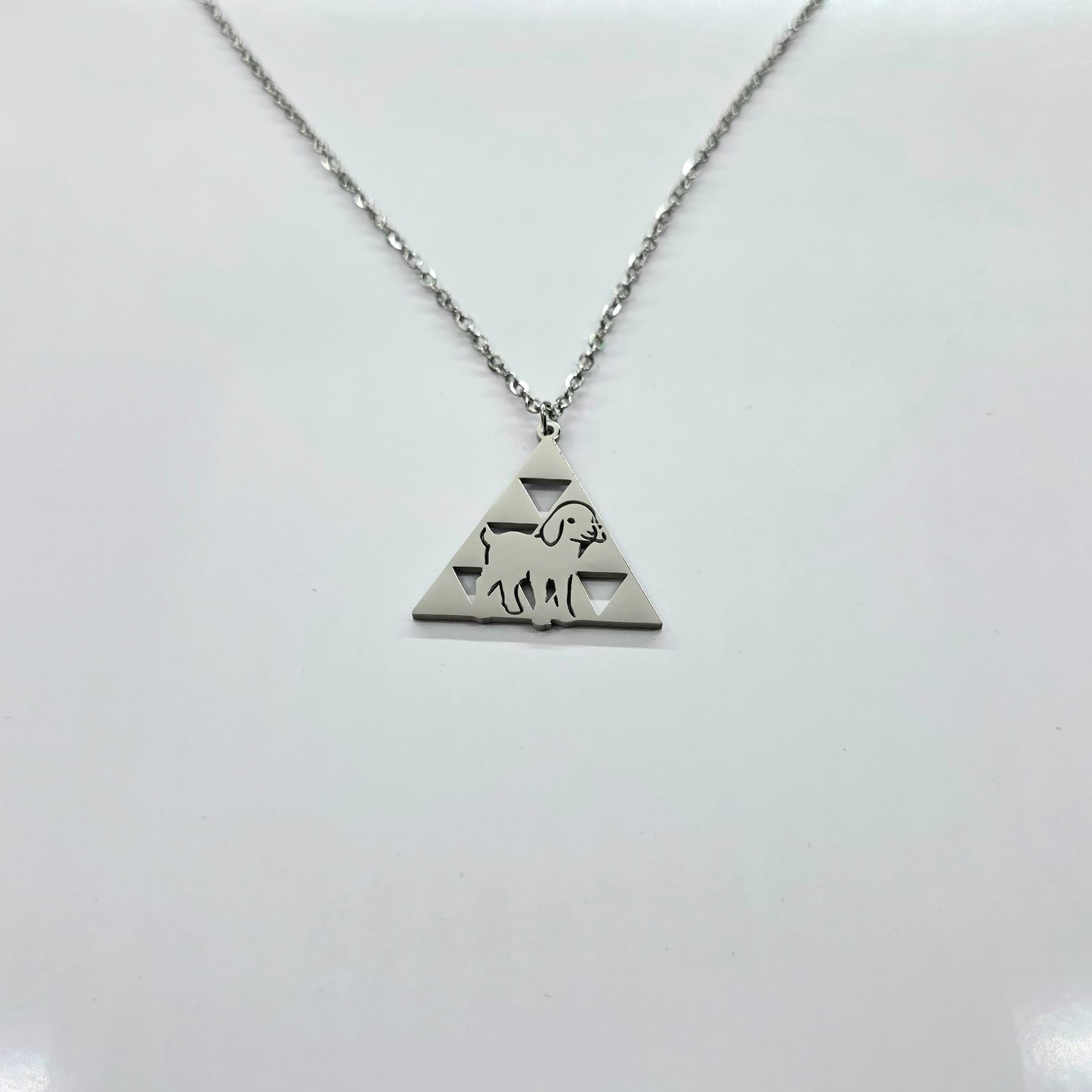 Collar Pintadera con Baifo de Quevedo Plateado