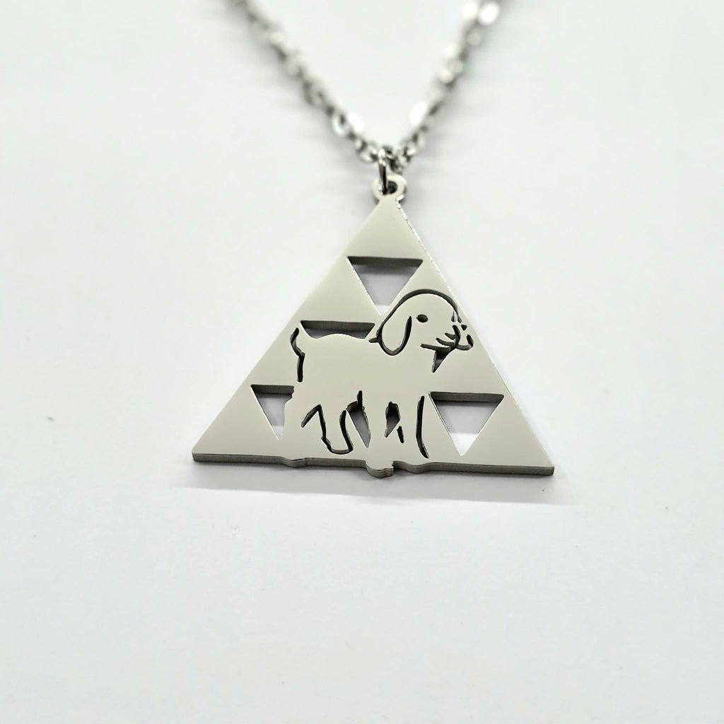 Collar Pintadera con Baifo de Quevedo Plateado — cerca
