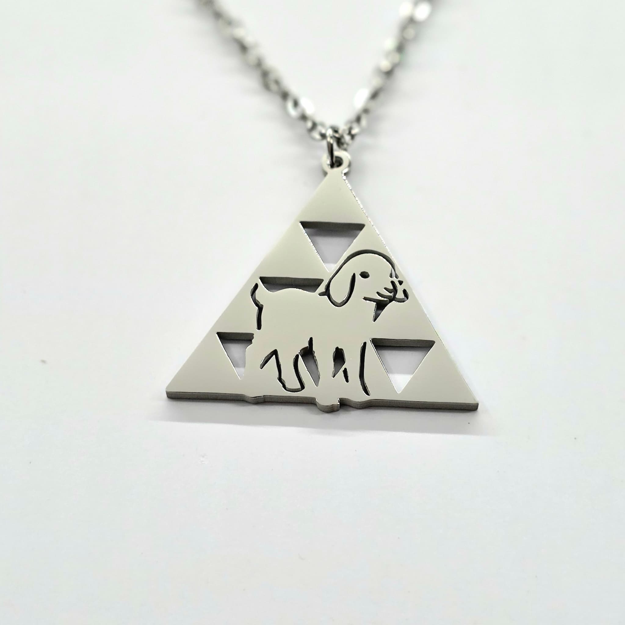 Collar Pintadera con Baifo de Quevedo Plateado — cerca