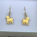 Pendientes El Baifo de Quevedo en dorado