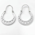 Argollas Canarias Banderines Talla L plateadas acero inoxidable