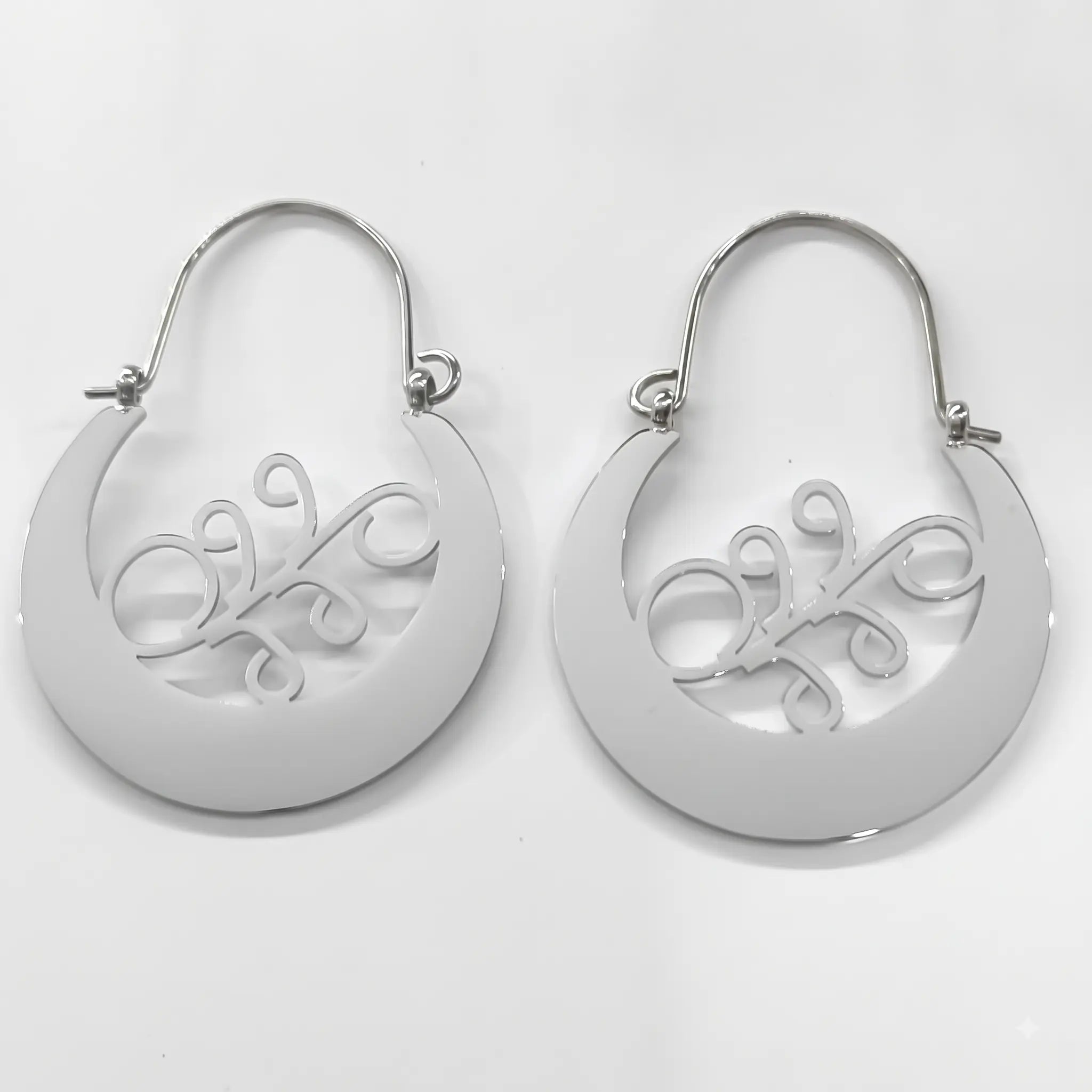 Argollas Canarias Tradicionales Talla L plateadas acero inoxidable