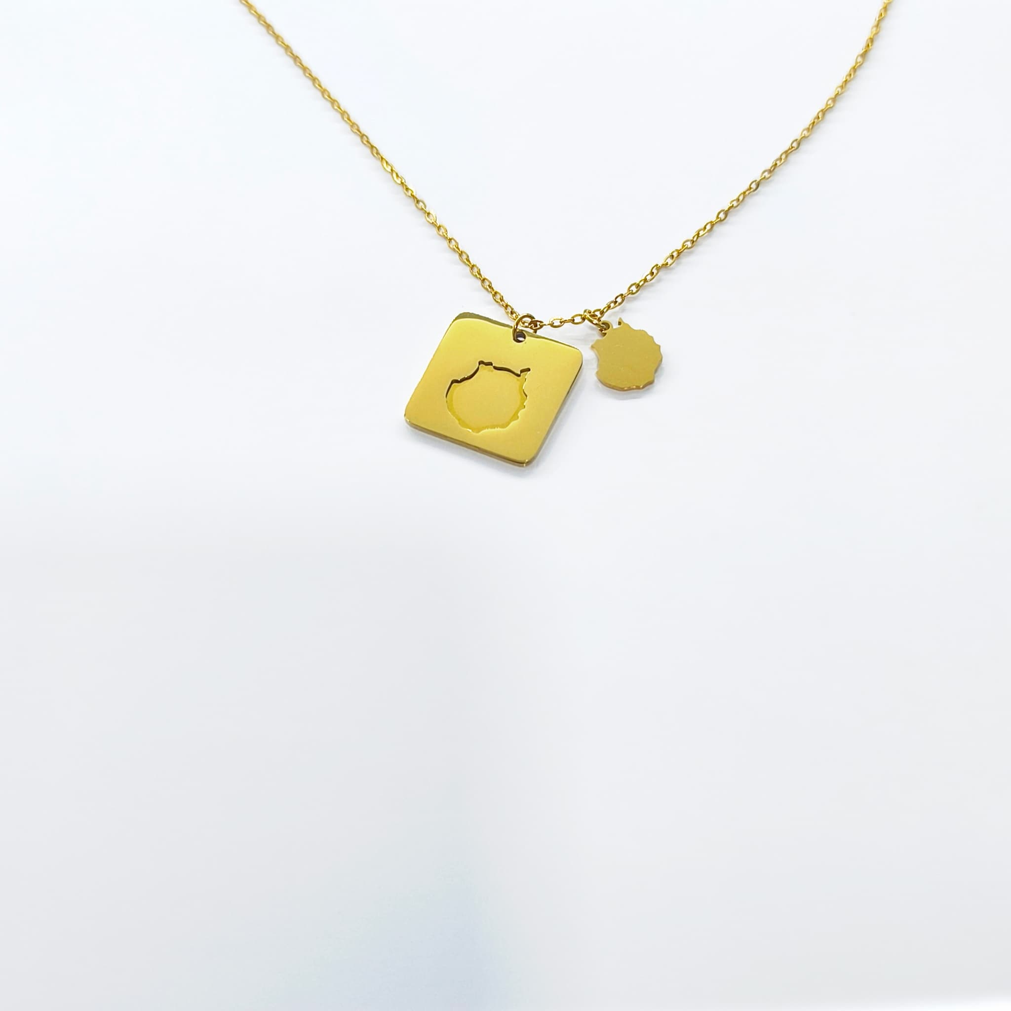 Collar Isla de Gran Canaria Puzzle dorado