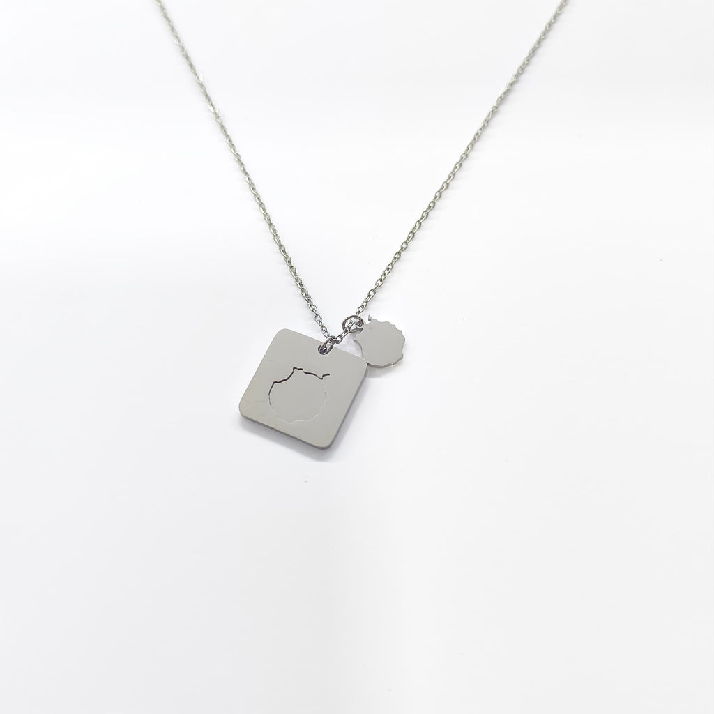 Collar Isla de Gran Canaria Puzzle plateado - vista 2