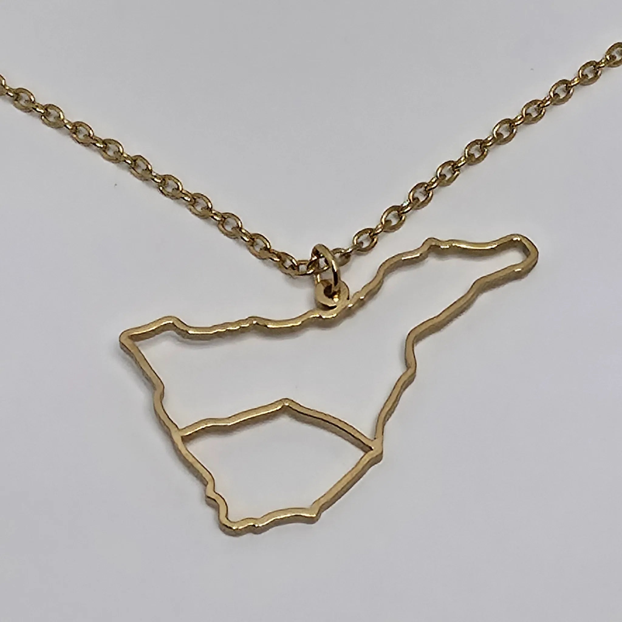Collar Isla de Tenerife con Teide Calado
