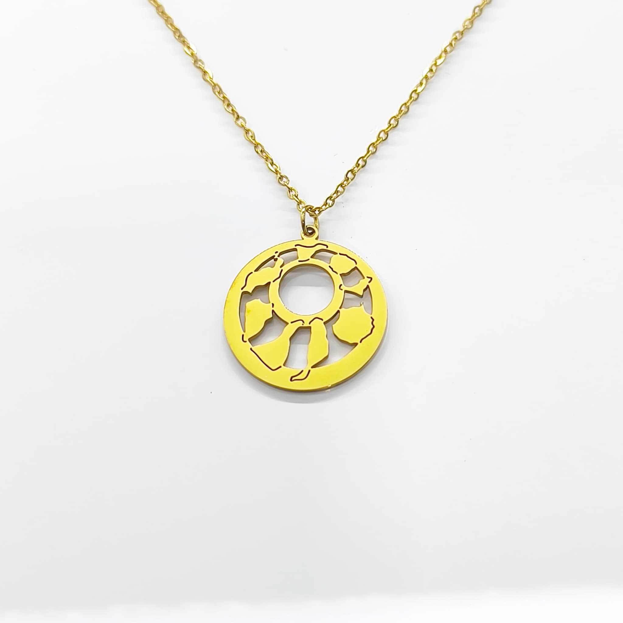 Collar Redondo 7 Islas Canarias dorado