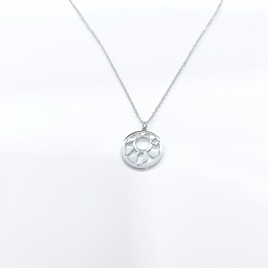 Collar Redondo 7 Islas Canarias plateado