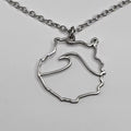 Collar Silueta Gran Canaria con Ola
