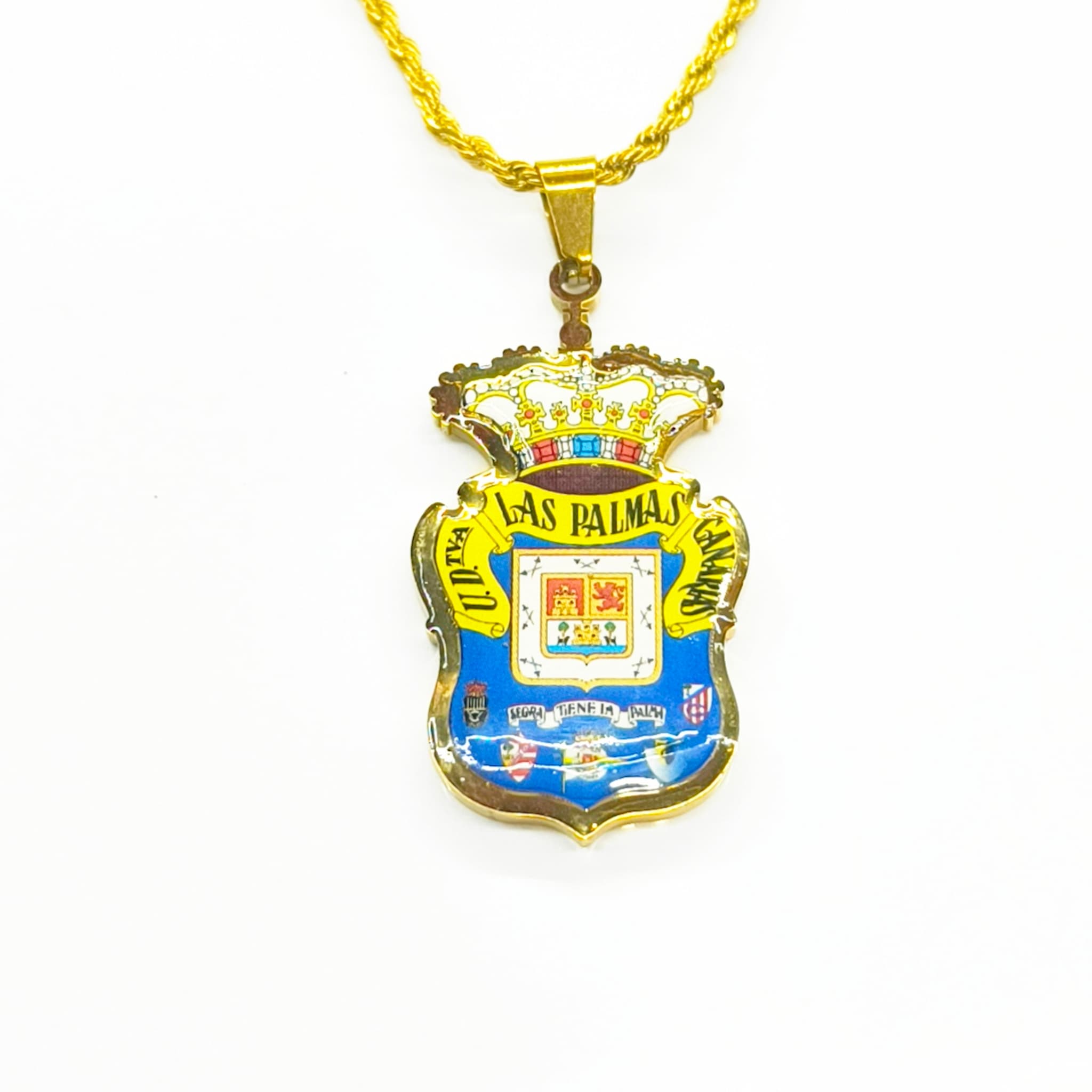 Collar UD Las Palmas dorado - vista completa